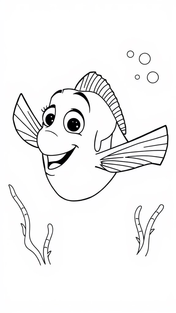 nemo coloring page