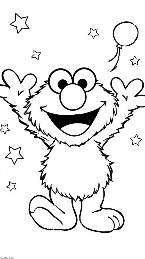 elmo coloring activity page