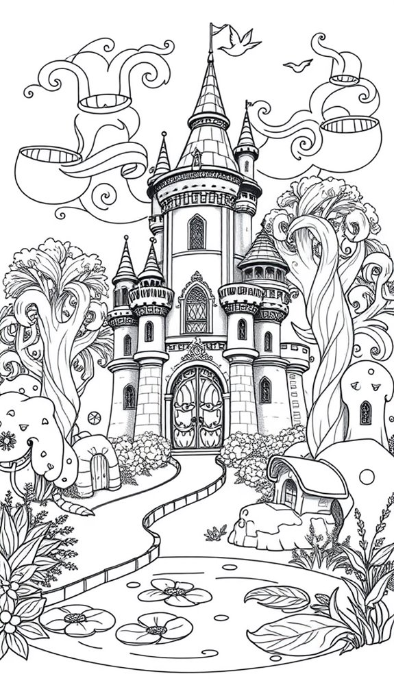 enchanting castle art activity