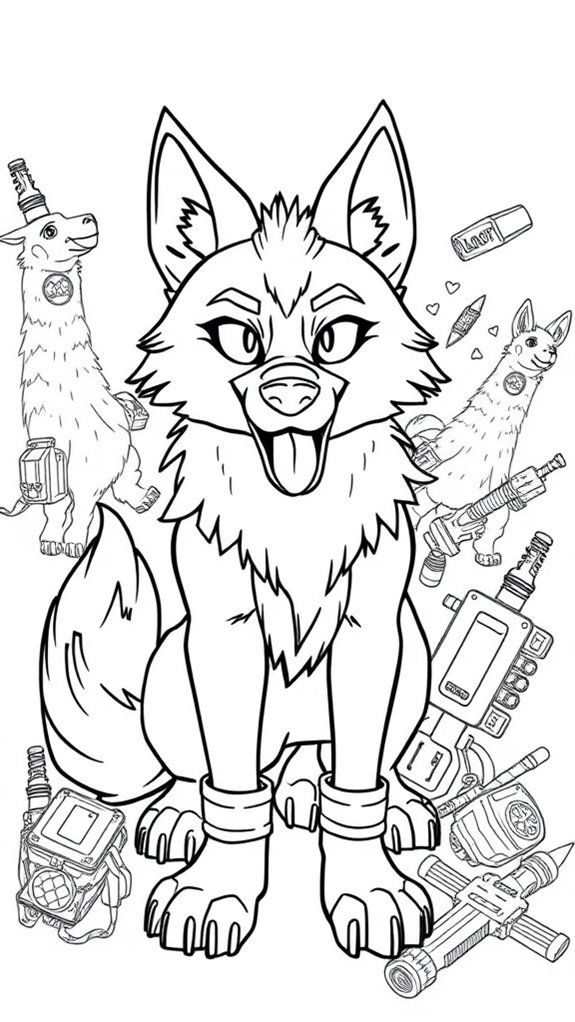 fortnite pet coloring activity