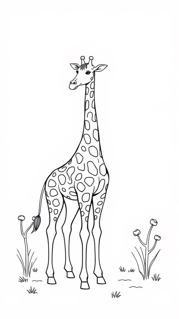 gentle giraffe art activity