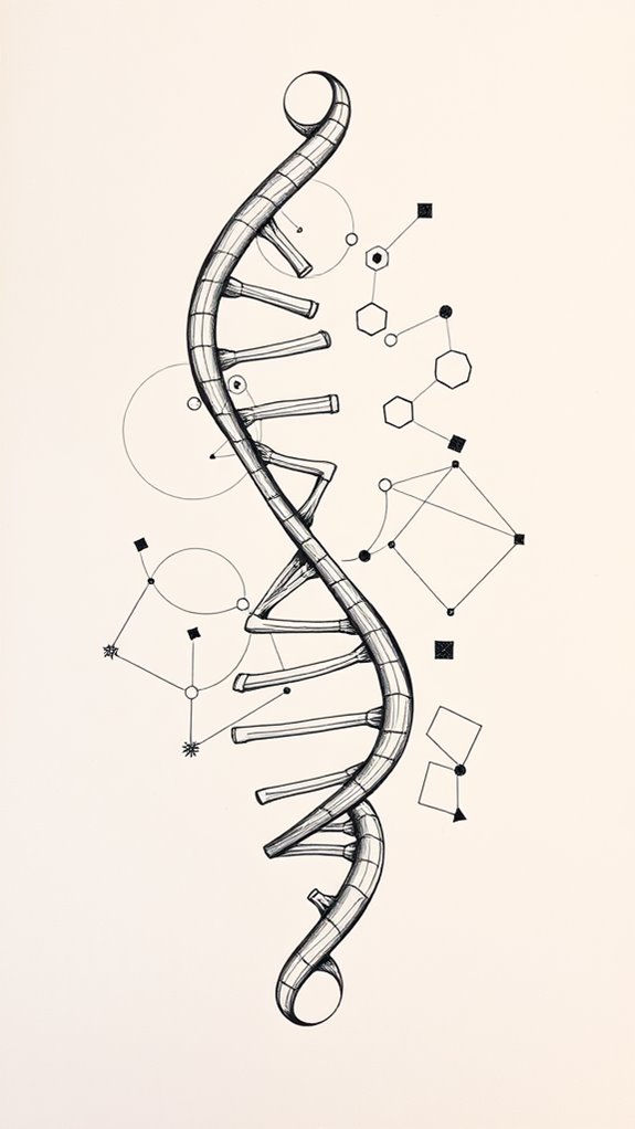geometric dna structure illustration