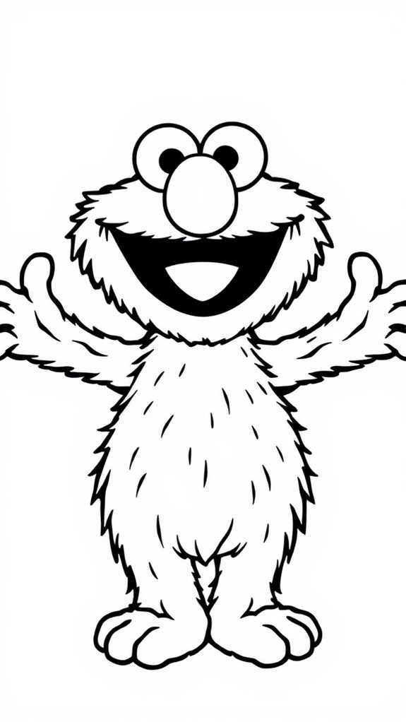 grover character coloring activity