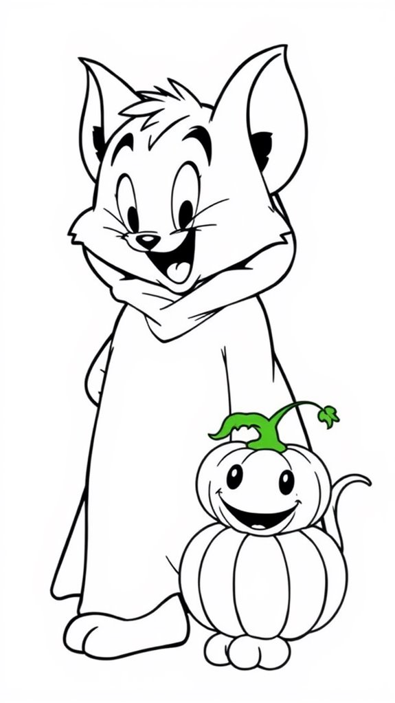 halloween costumes coloring page