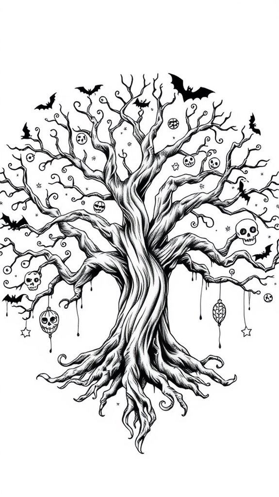 halloween themed coloring activity