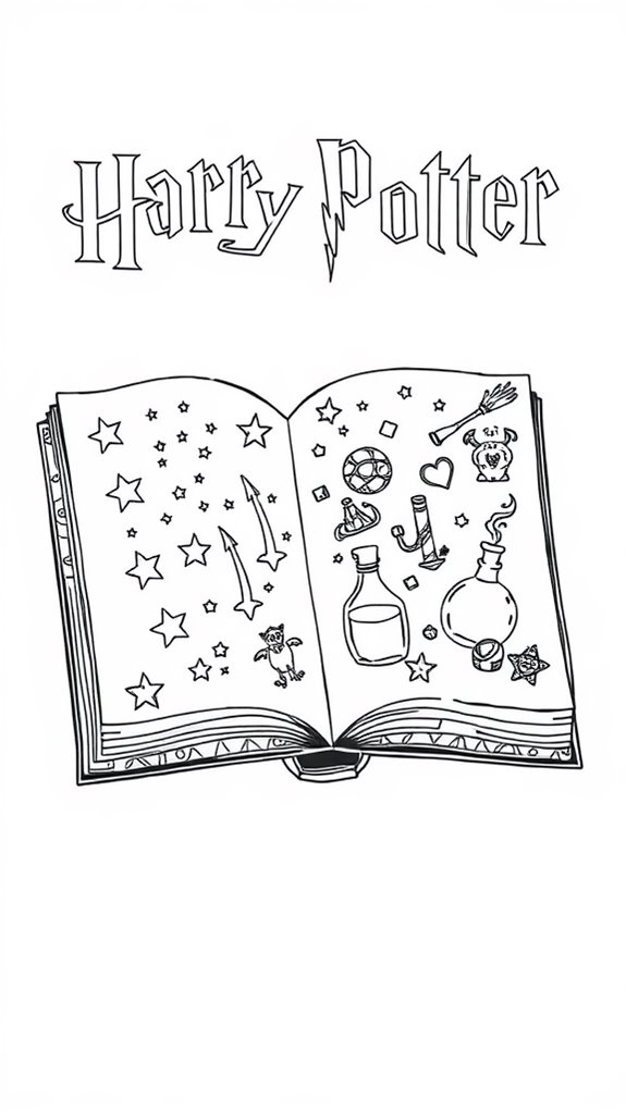 harry potter coloring page