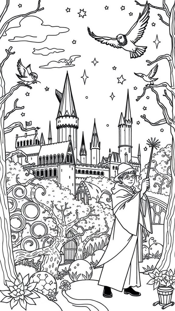 harry potter coloring page