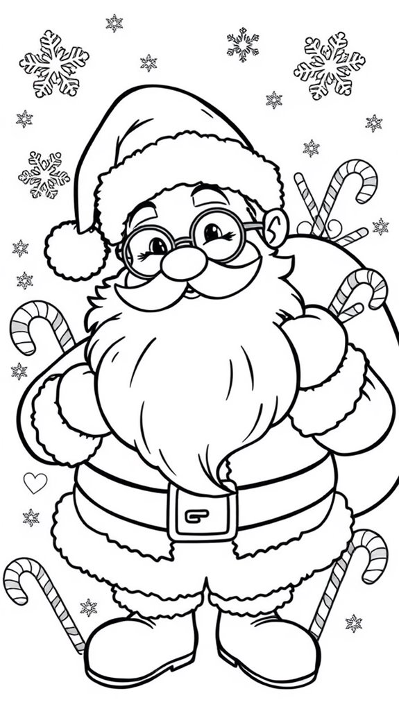 holiday themed coloring activity