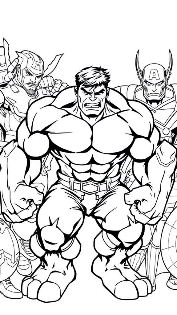 12 Free Hulk Coloring Pages for Fun and Creativity - jerwoodvisualarts.org
