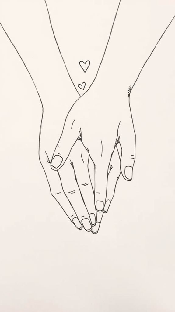 illustrative hand holding art