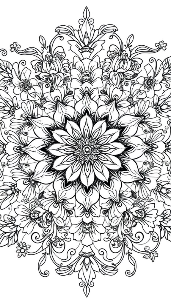 intricate floral design art