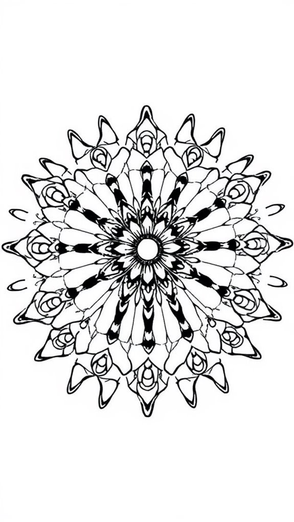 intricate mandala art activity