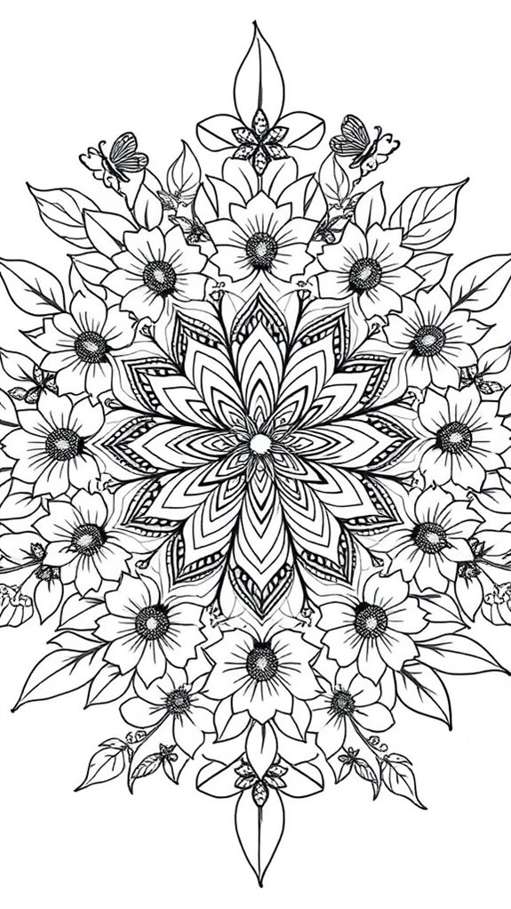 intricate mandala coloring page