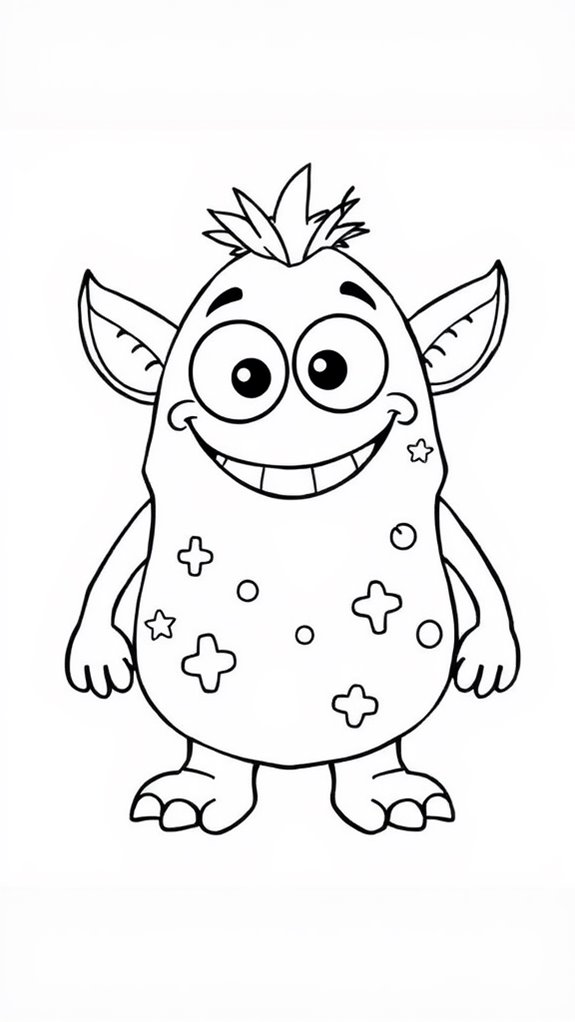 joyful monster art activity