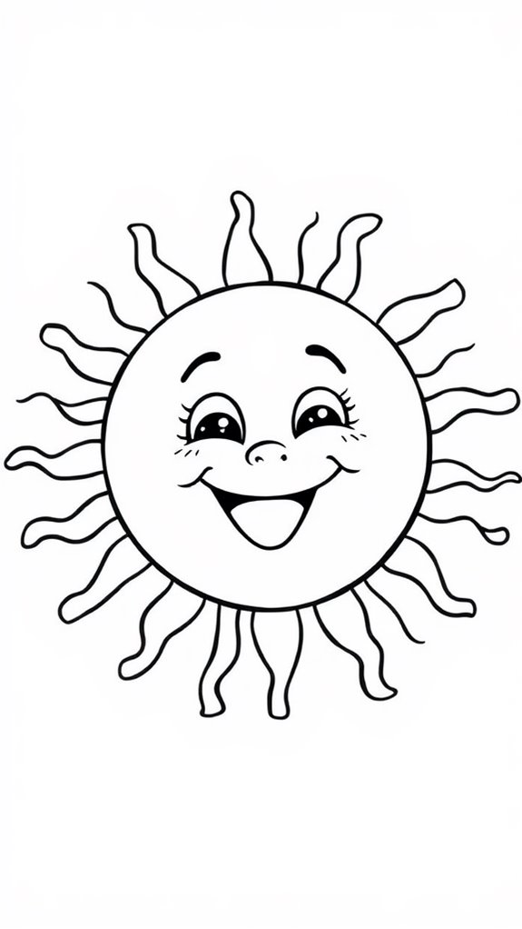 joyful sun art activity