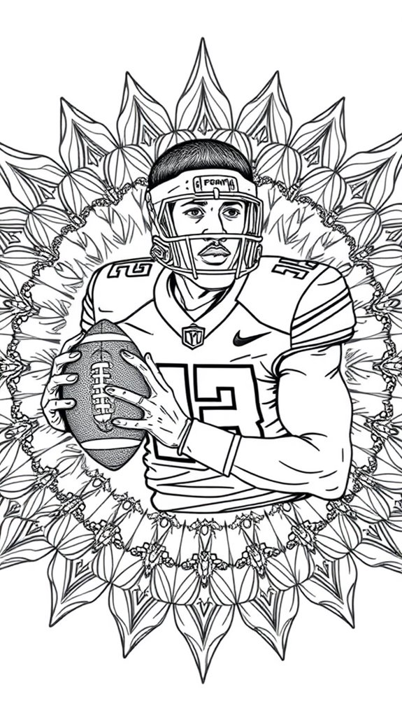 justin jefferson mandala art