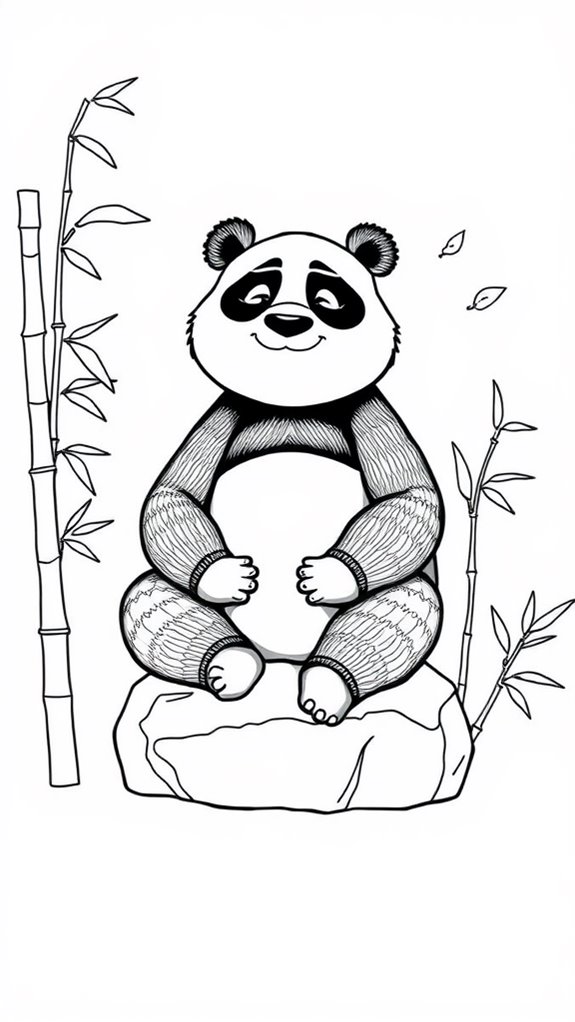 kung fu panda coloring activity