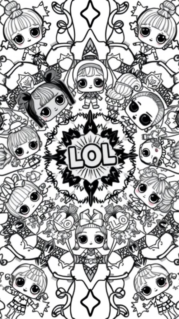 lol doll coloring page