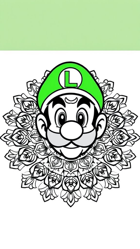 luigi mandala art design