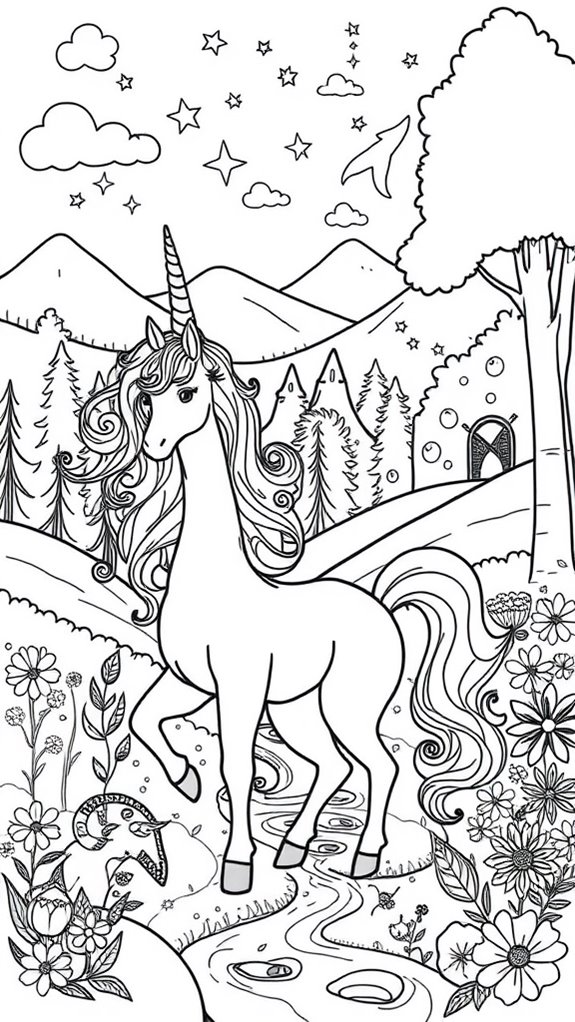 magical unicorn coloring fun