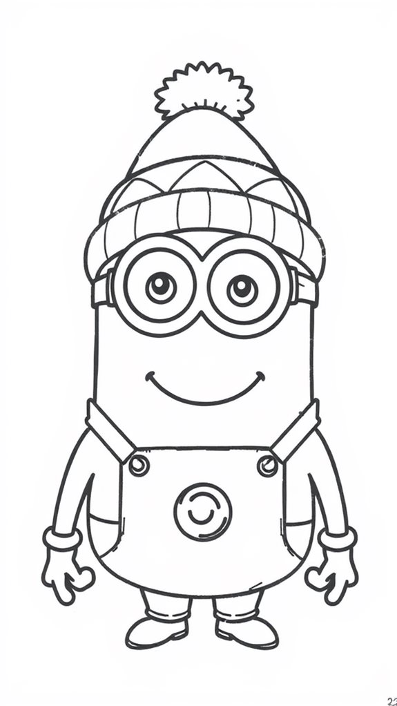 minion wearing a hat