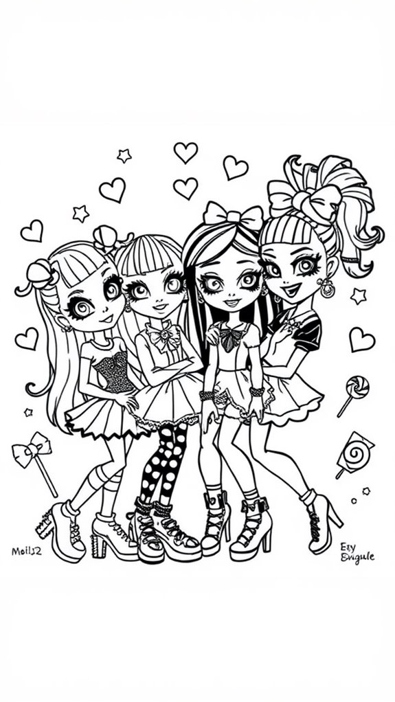 monster high coloring page