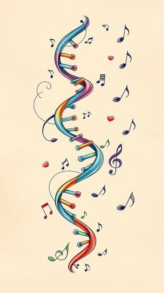musical dna art creation