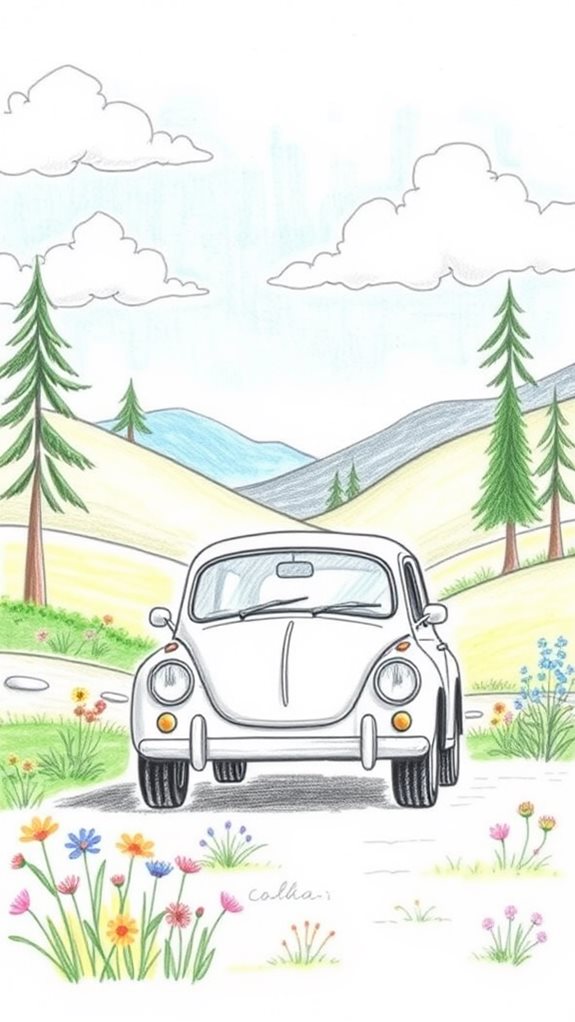 nature inspired simple car art