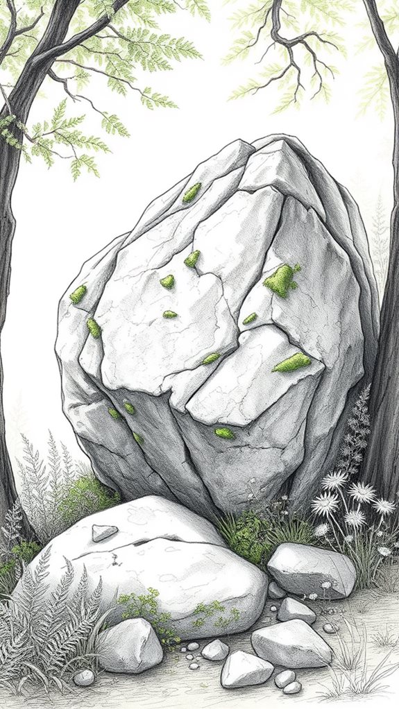 nature s rock sketch art