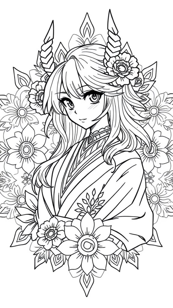 nezuko mandala art design