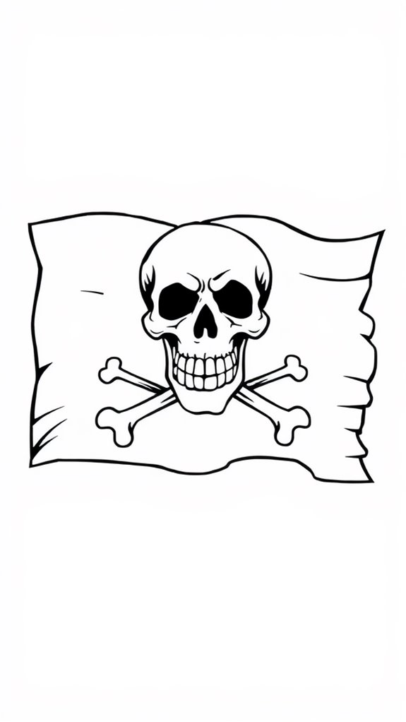 pirate flag coloring activity