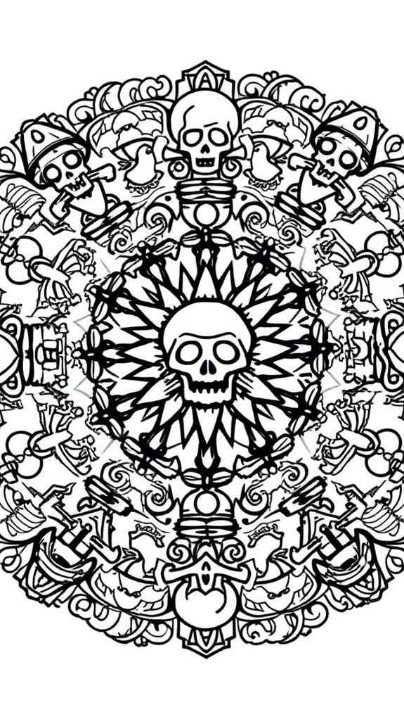 pirate themed coloring activity