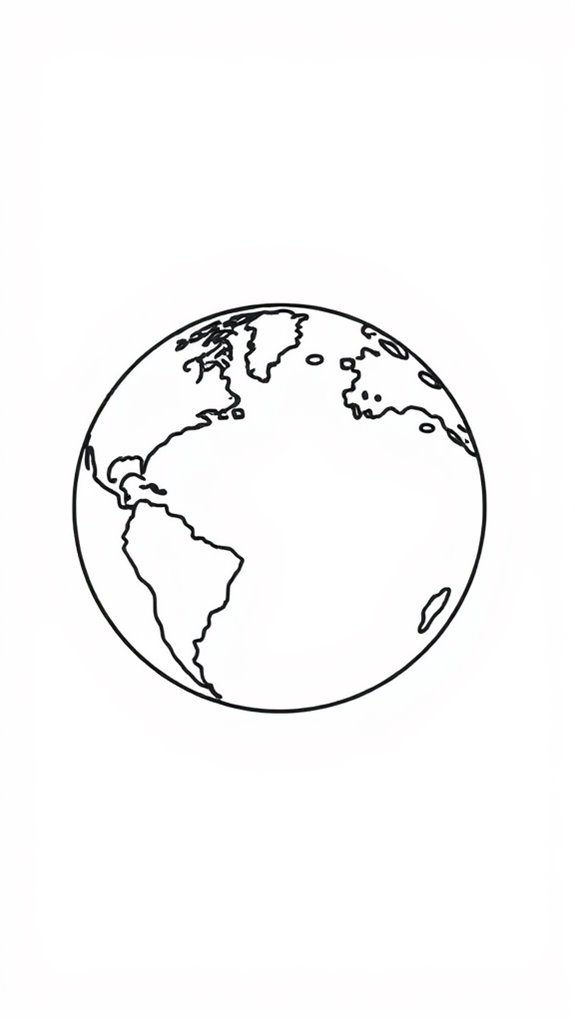 planet earth coloring activity