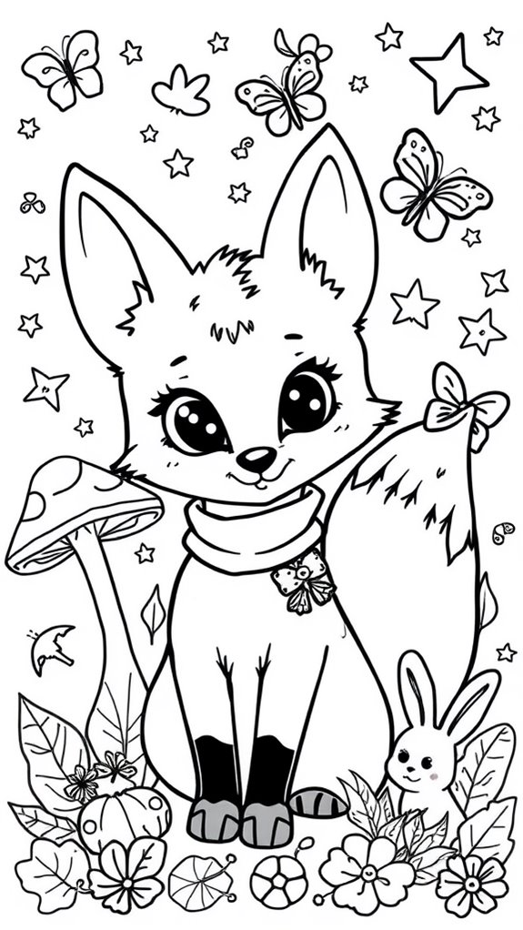 playful creature coloring page
