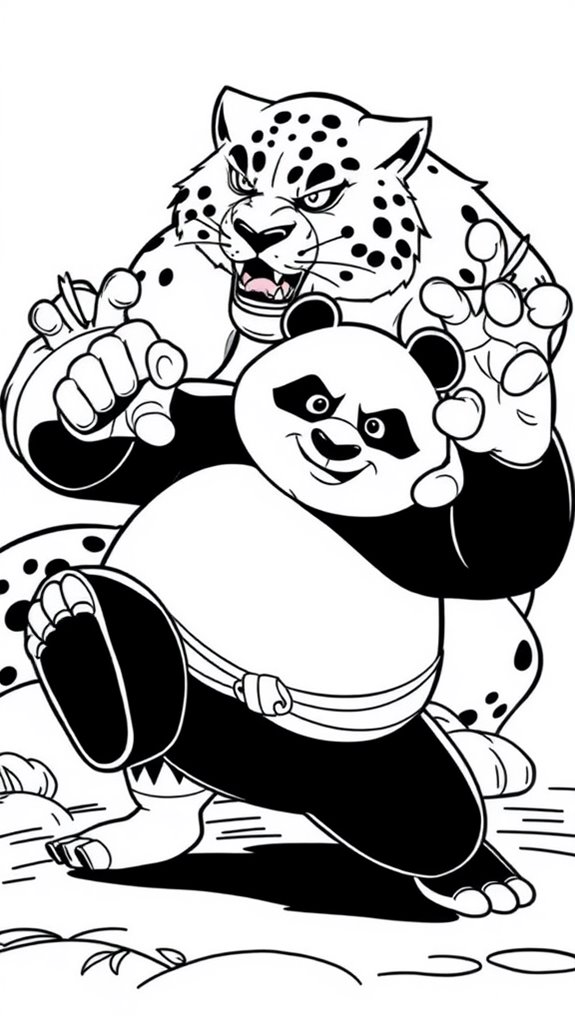 12 Free Printable Kung Fu Panda Coloring Pages for Fun ...