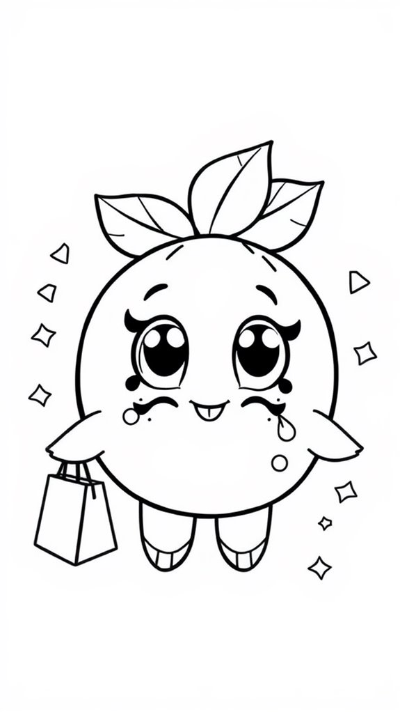 shopkins coloring page art