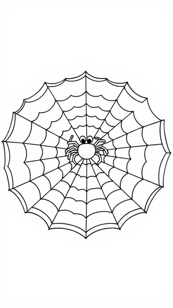 simple spider web art