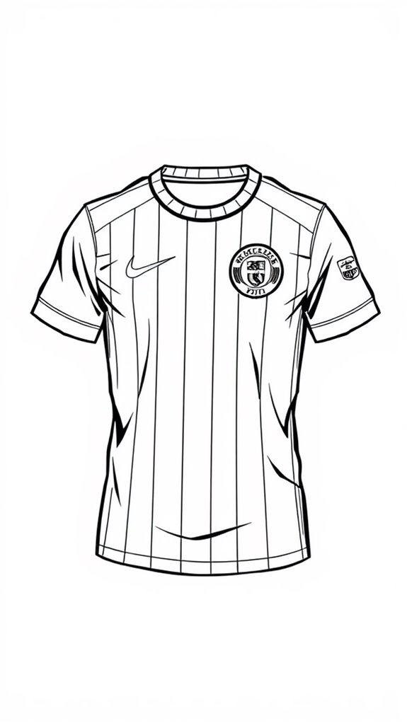 soccer jersey coloring activity