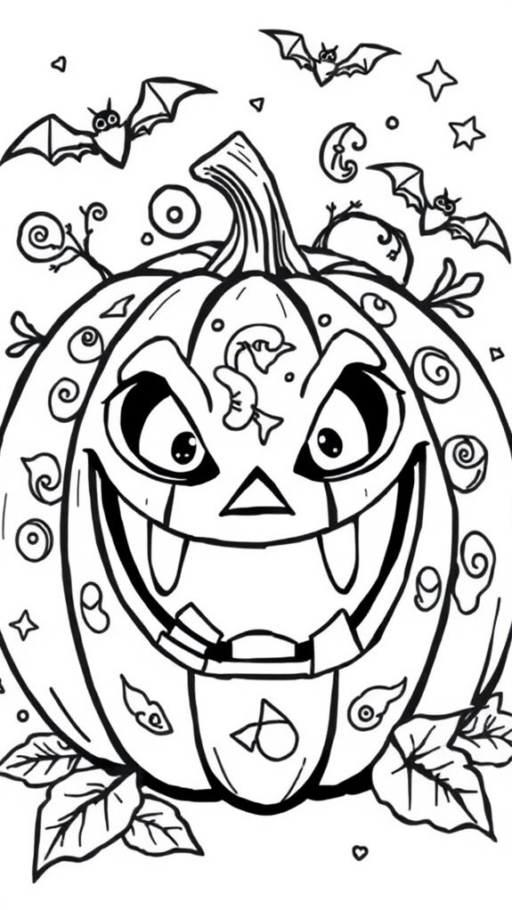 spooky pumpkin art activity