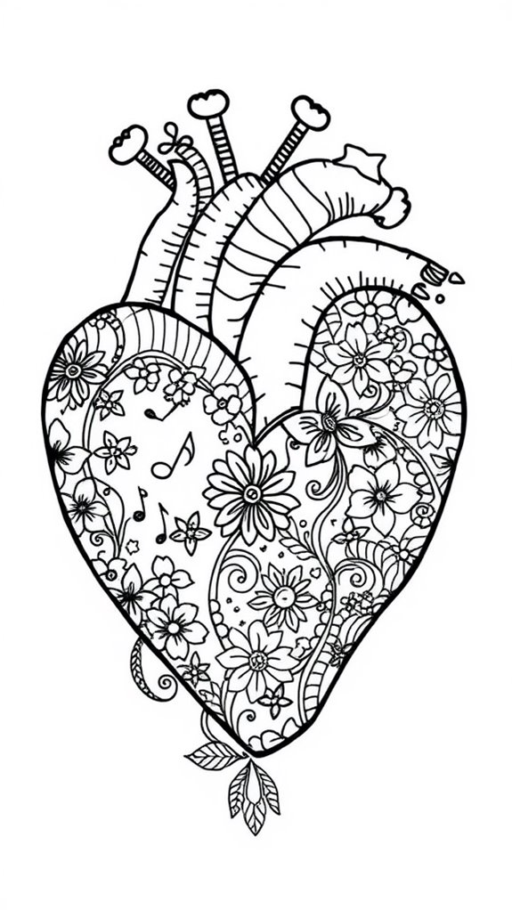 taylor swift heart coloring page