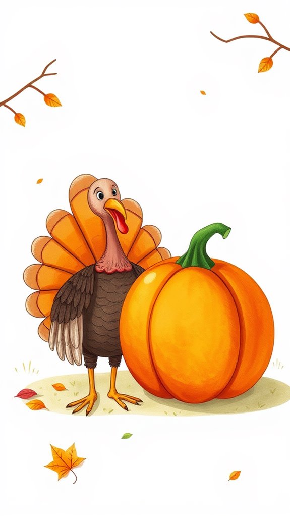 thanksgiving pumpkin art creation