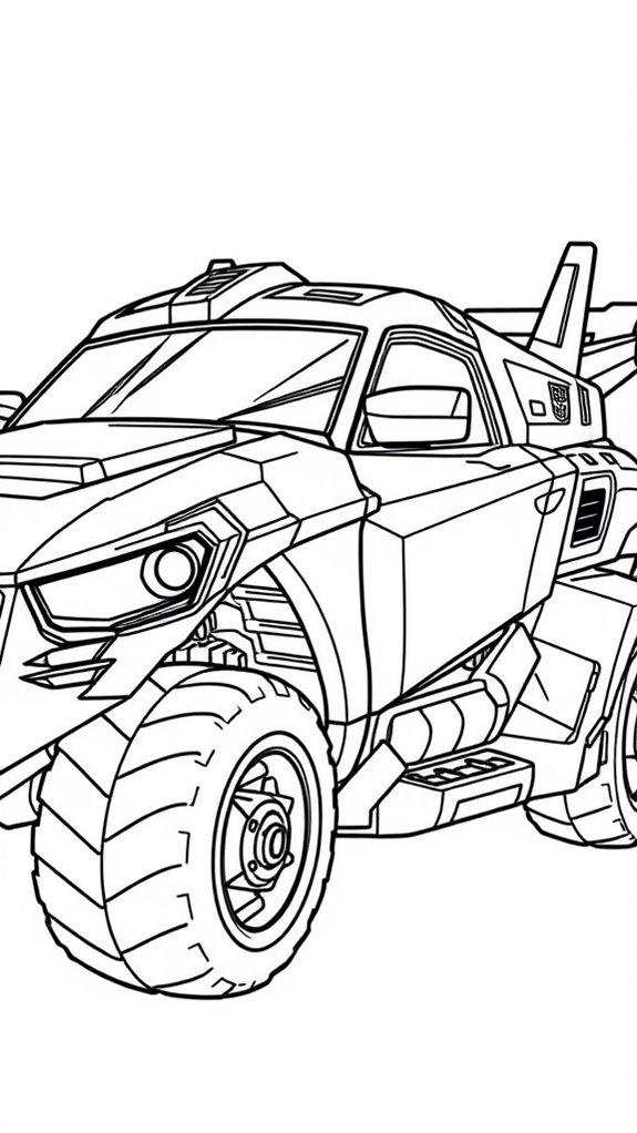 transformers vehicle mode coloring