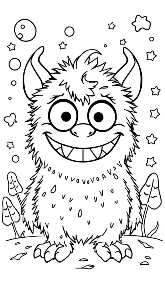 whimsical creature coloring activity