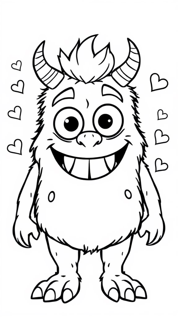 whimsical creature coloring activity