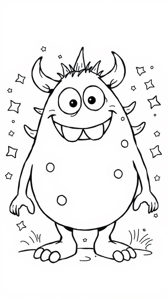 whimsical monster art activity