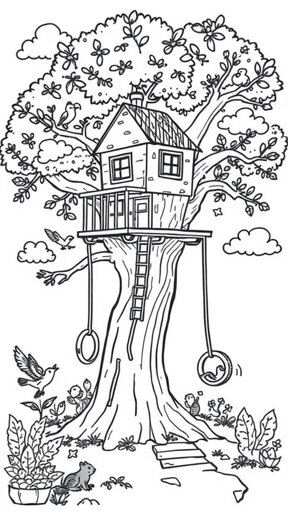 whimsical treehouse art activity