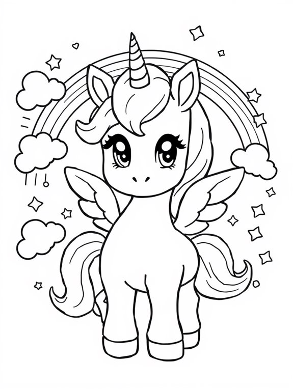 adorable baby alicorn illustration