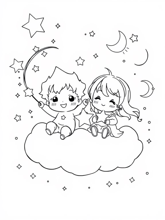 adorable coloring page theme