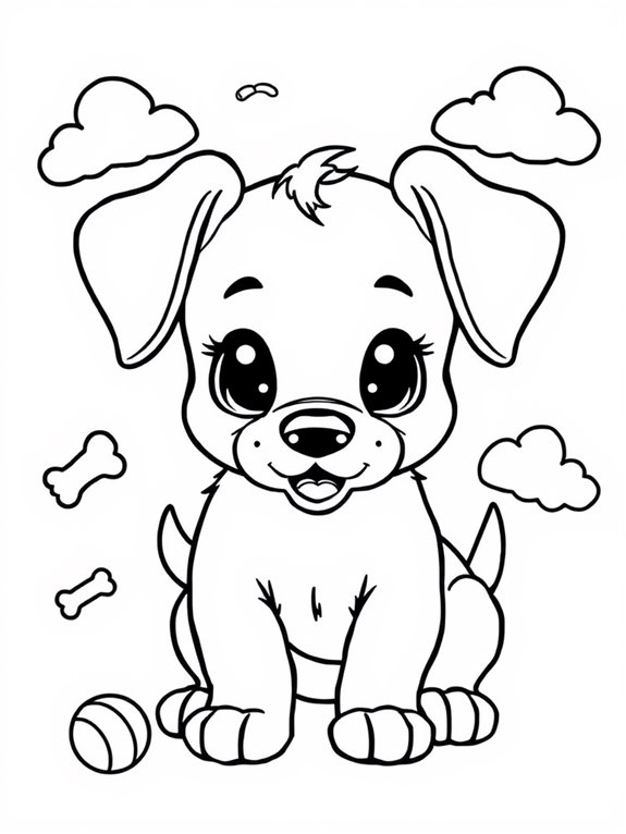 adorable dogman puppy coloring