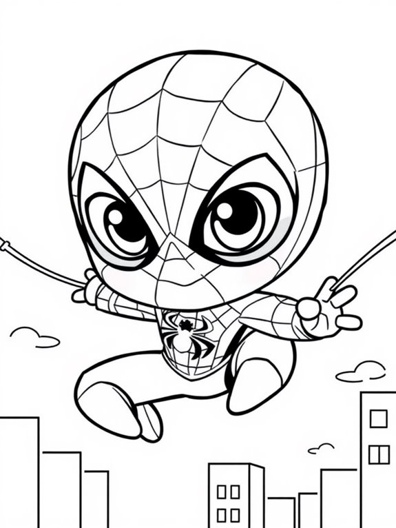 12 Free Printable Spider Man Coloring - Adorable Spider Man Coloring Page